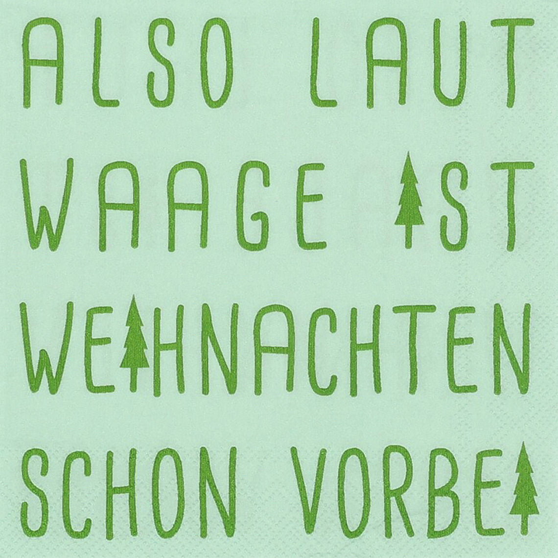 Cocktailservietten "Also laut Waage..."-räder