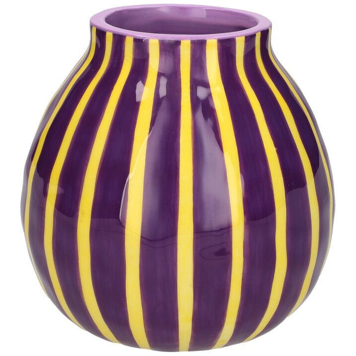 Artisan - Vase violett/gelb
