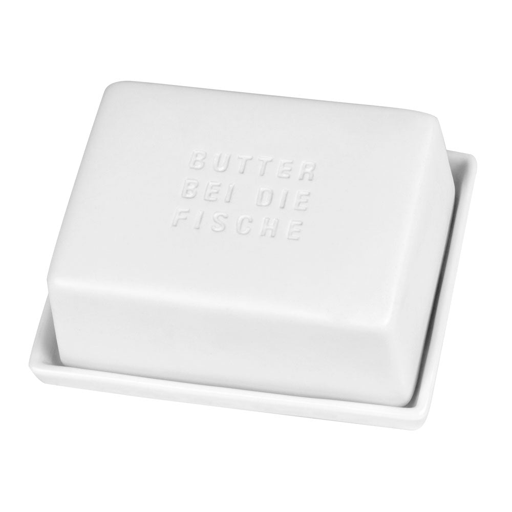 Butterdose von Räder (Weiß, aus Porzellan)
