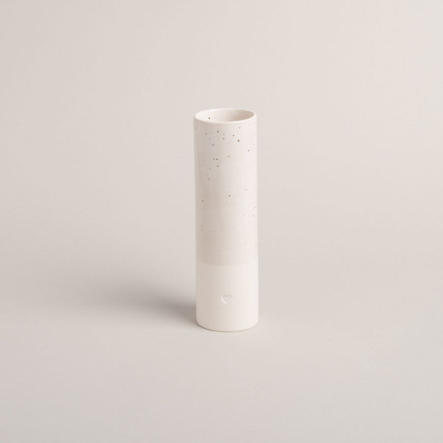 Mittelgroße Herz-Vase von Eulenschnitt (stehend, Frontansicht)