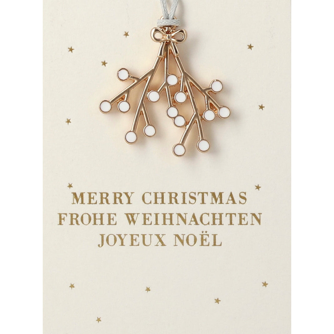 Ornament Karte Mistelzweig