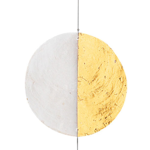 Detail: Capiz Muschelkette Halb Halb Gold