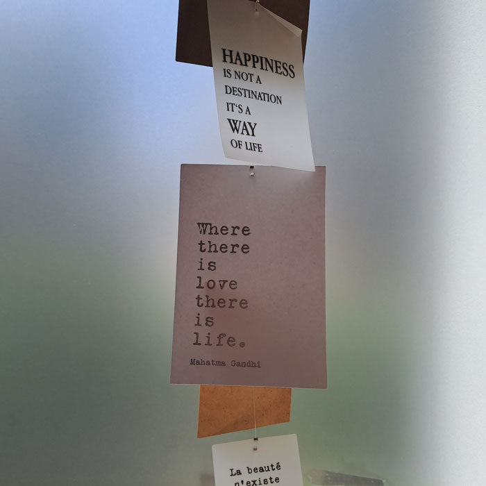 Papierkette "Poesie-Zettel" [3-sprachig]