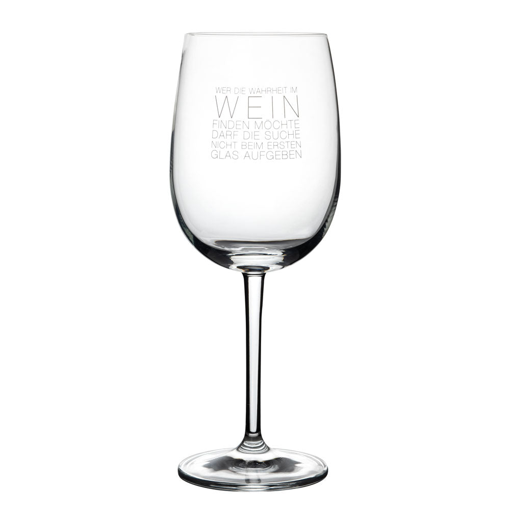 Räder Weinglas mit Spruch